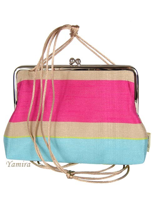 Torebka :: pink & blue silk :: yamira