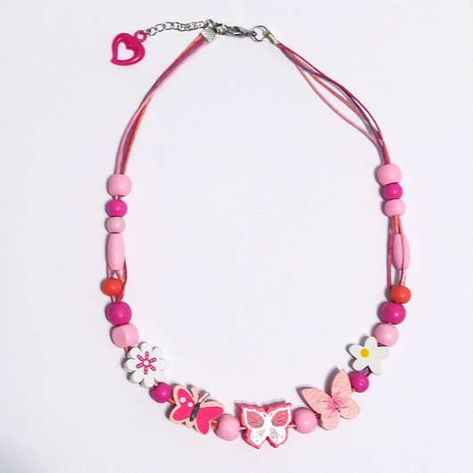 korale Korale - Motyle - drewniane, krótkie