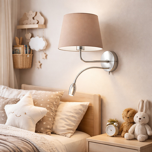 lampy do pokoju dziecka 2-punktowy kinkiet LED do pokoju dziecięcego IMPERIA KIDS z panelem LED