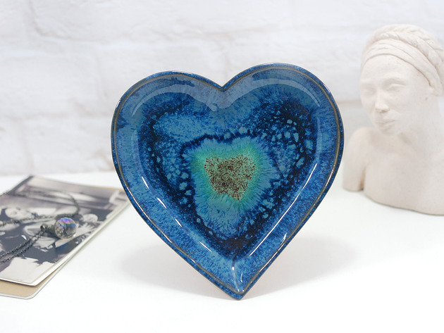 przechowywanie - różne Ceramiczny patery serca - do kuchni, sypialni lub łazienki