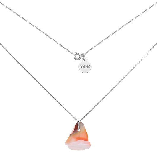 srebrne naszyjniki Srebrny naszyjnik z muszelką