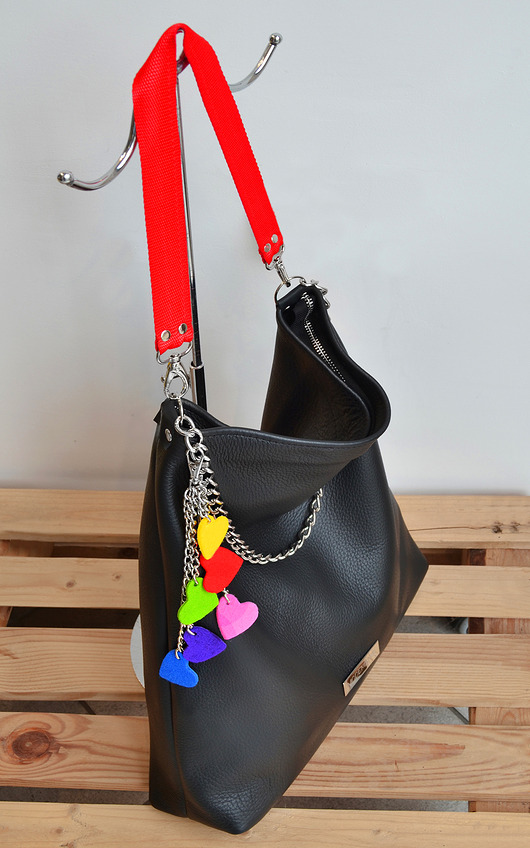 torby na ramię Skórzany worek na ramię