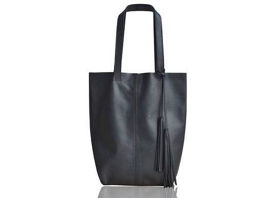 torby na ramię Skórzany worek z frędzlami