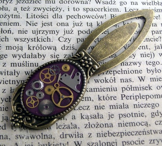 Zakładka do książki - steampunk 5 Zegarynki
