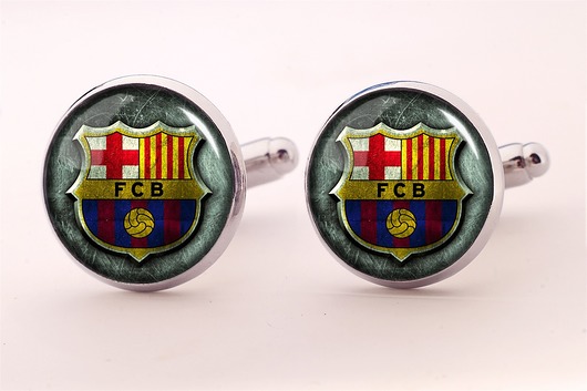 Spinki do mankietów klub piłkarski FC Barcelona EGGinEGG