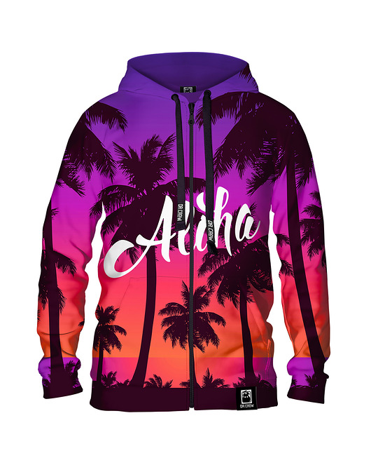bluzy męskie Męska Bluza Expres Zamek DR.CROW Aloha!