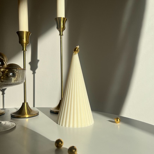 dekoracje świąteczne Świeca Ribbed Tree