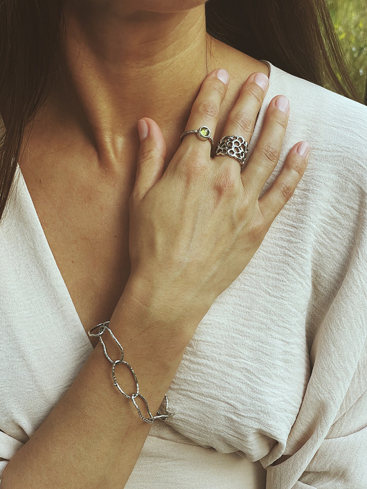 bransoletki srebrne Bransoletka srebrna Rin