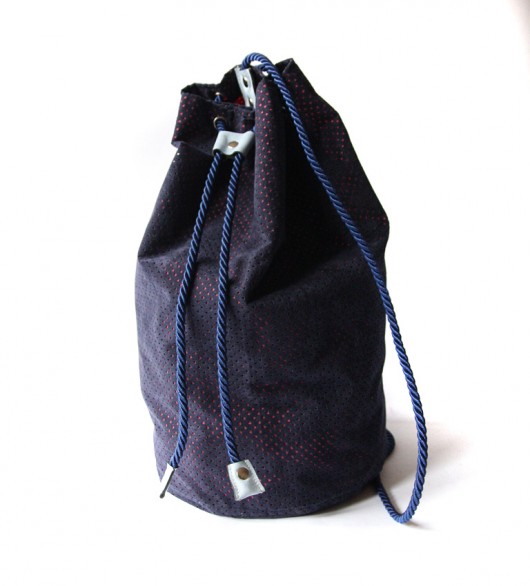 worek plecak - navy blue&pink - elfagado