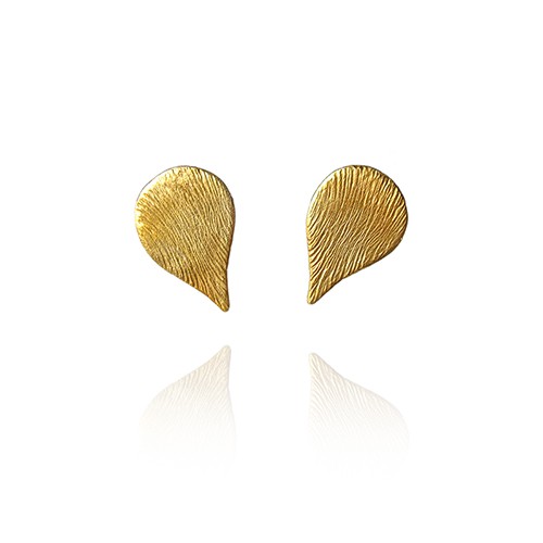 złocone kolczyki RITA KOS jewellery