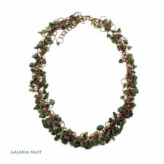 zielony serpentynit - naszyjnik galeria nuit