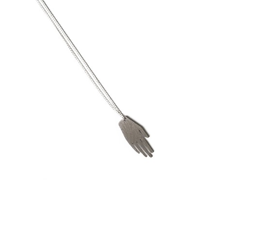 KOPI hand  necklace  /silver KOPI