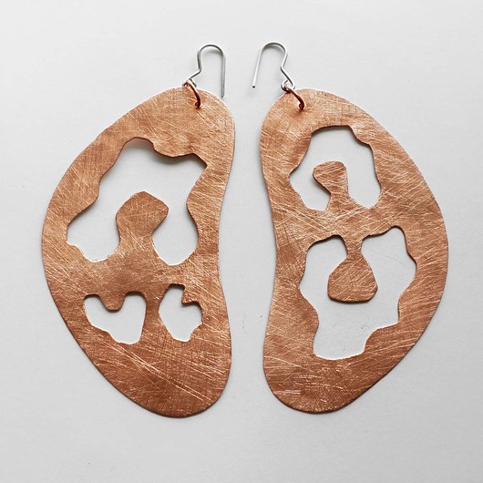 kolczyki z miedzi Panterka kolczyki