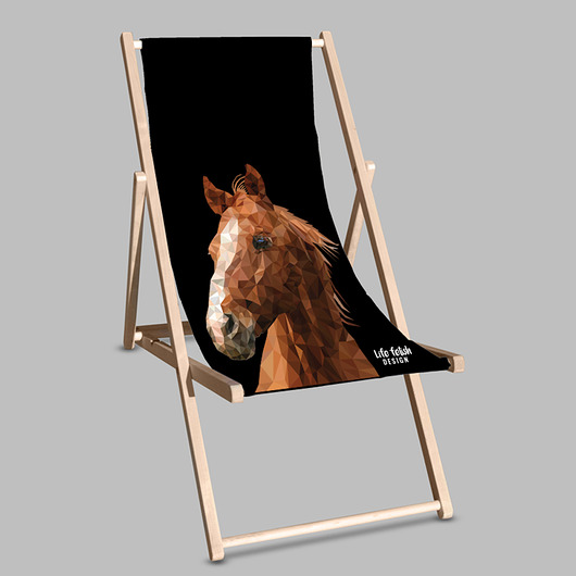 krzesła Leżak z koniem