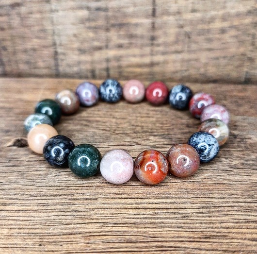 bransoletki z kamieni naturalnych Bransoletka z kamieni agatu