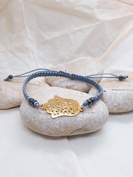 Bransoletka - Makrama - Hamsa KYANE