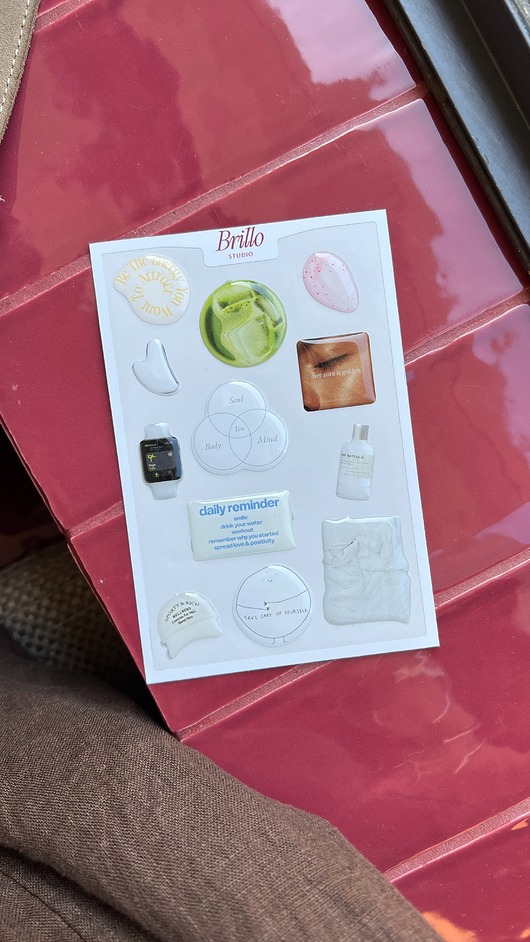 naklejki i wlepy Naklejki 3D wellness self-care vibes na etui oraz laptop