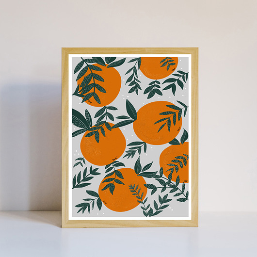 Plakat pomarańcze MUKI design