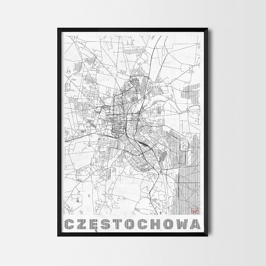plakaty Plakat Częstochowa - CityArtPosters