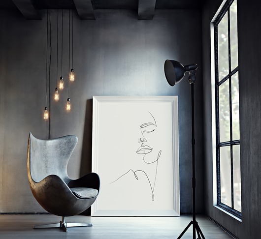 plakaty Plakat LINIE nr 1 kobieta