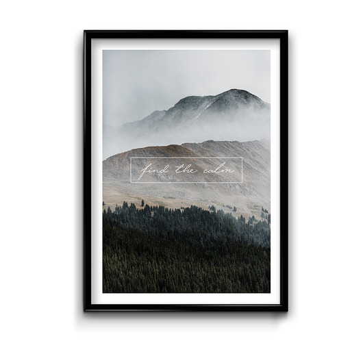 Plakat Find the calm  Bury Lis