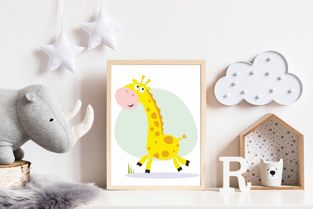 Plakat żyrafa - zwierzęta safari Make My Home