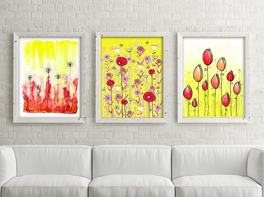 Sale! Zestaw 3 prac A3 Malgorzata Domanska