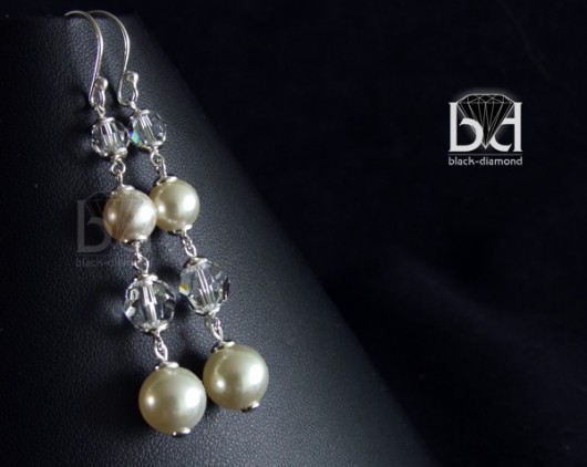 Ślubne kryształ Swarovski Black Diamond