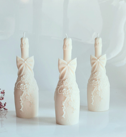 świeczniki i świece Świeca sojowa Bellume - Szampan