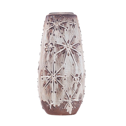 wazony Wazon ceramiczny beżowy, niemiecki design, lata 60, produkcja: West Germany