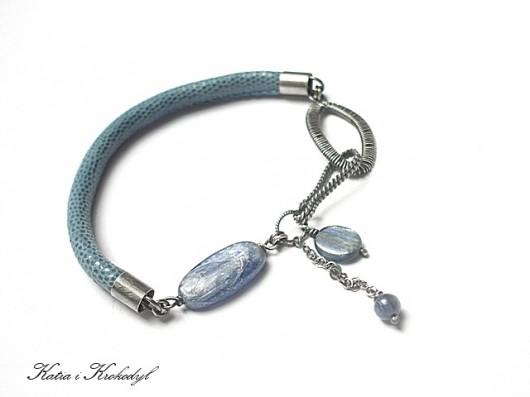Denim & kyanite -bransoletka Katia i krokodyl