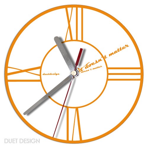 Zegar - it doesn`t matter która godzina Duet design