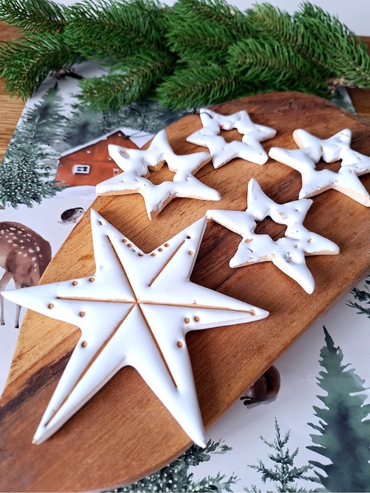 dekoracje świąteczne Gwiazdki ceramiczne świąteczne