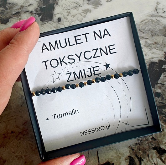 bransoletki z kamieni naturalnych Bransoletka amulet na toksyczne żmije