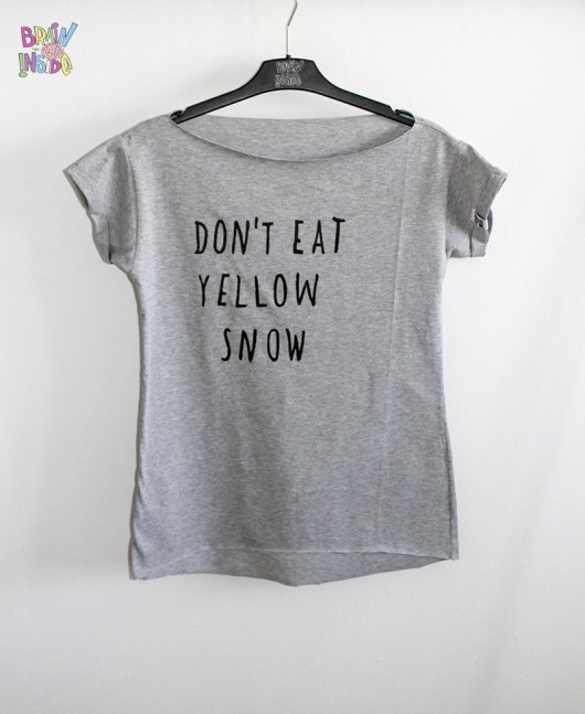 Yellow Snow! Tee Brain Inside