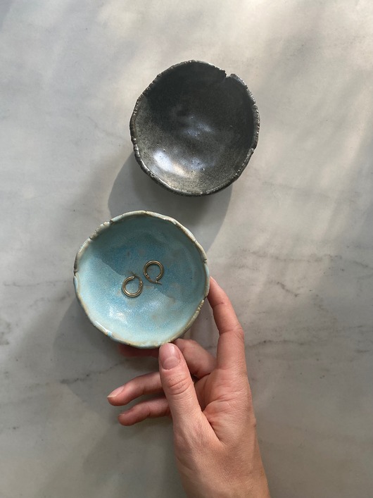 talerze, miski Zestaw 3 Ceramicznych Miseczek na Przekąski, Tapasy, Palo Santo