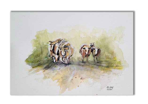 grafiki i ilustracje Spokój poranka