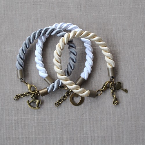 Komplet 3 bransoletek:KONIK,SERCE,KLUCZYK Karolina Perchacz Design