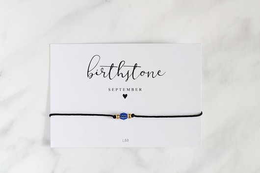 WRZESIEŃ - SEPTEMBER Birthstone Bracelet Le Boho Bleu