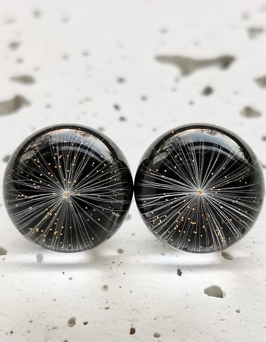 Kolczyki - sztyfty z dmuchawcem Grol Jewellery