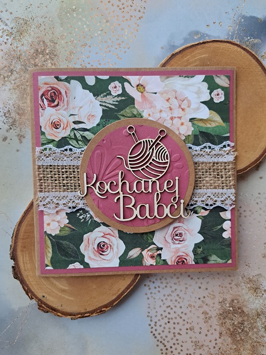 kartki scrapbooking Kartka z okazji Dnia Babci/kartka na Dzień Babci