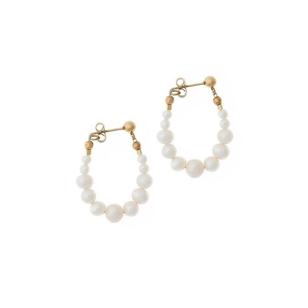 kolczyki - inne Kolczyki Perłowe koła