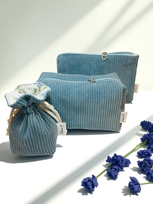 kosmetyczki Zestaw Kosmetyczek Sky Blue