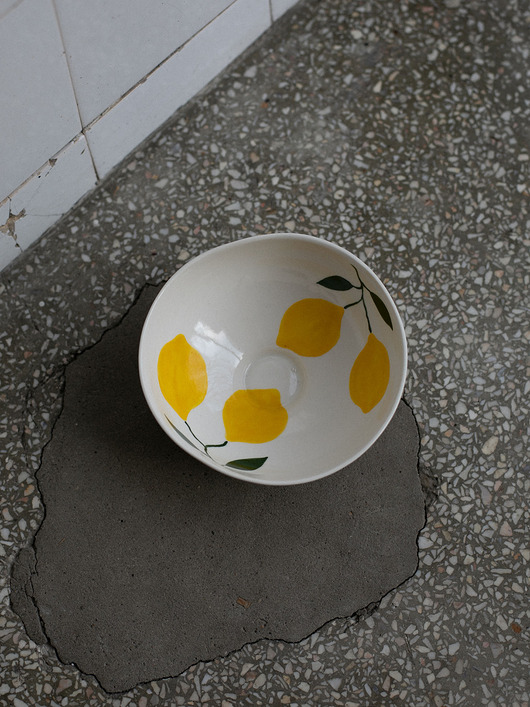 miski i misy Misa porcelanowa z cytrynami mała LA LUZ