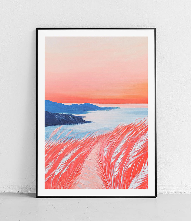 plakaty Plakat - Wzgórza w Świetle Zachodu