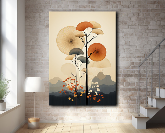 plakaty Tropikalne liście - Plakat - Loft, Minimalizm