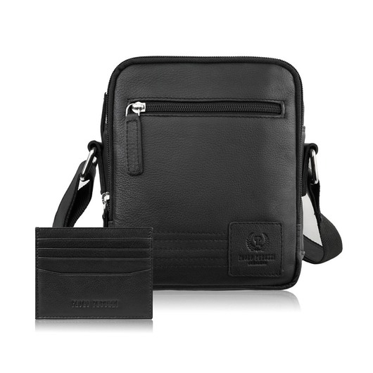 torby i nerki męskie Saszetka męska na ramię AY-27 i etui na karty AY-16 zestaw upominkowy