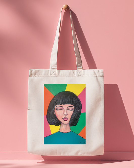 torby na zakupy Torba art z reprodukcją mojego obrazu "Deep inside me"