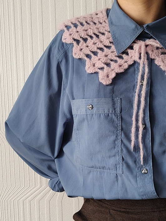 ubrania różne Różowy romantyczny kołnierzyk