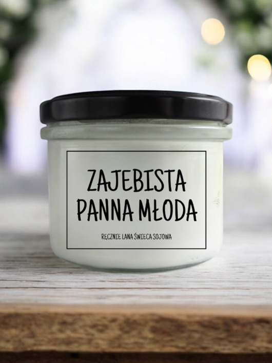 świece zapachowe ZAJEBISTA PANNA MŁODA Świeca sojowa 235 ml Mikuno
